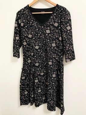 Svaha Science Organic Cotton Dress 3/4 sleeve 2 Pockets Womens 14 STEM